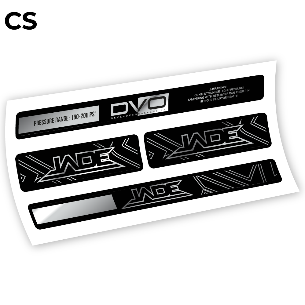 DVO Jade Coil 2019, autocollant Amortisseur Vinyle