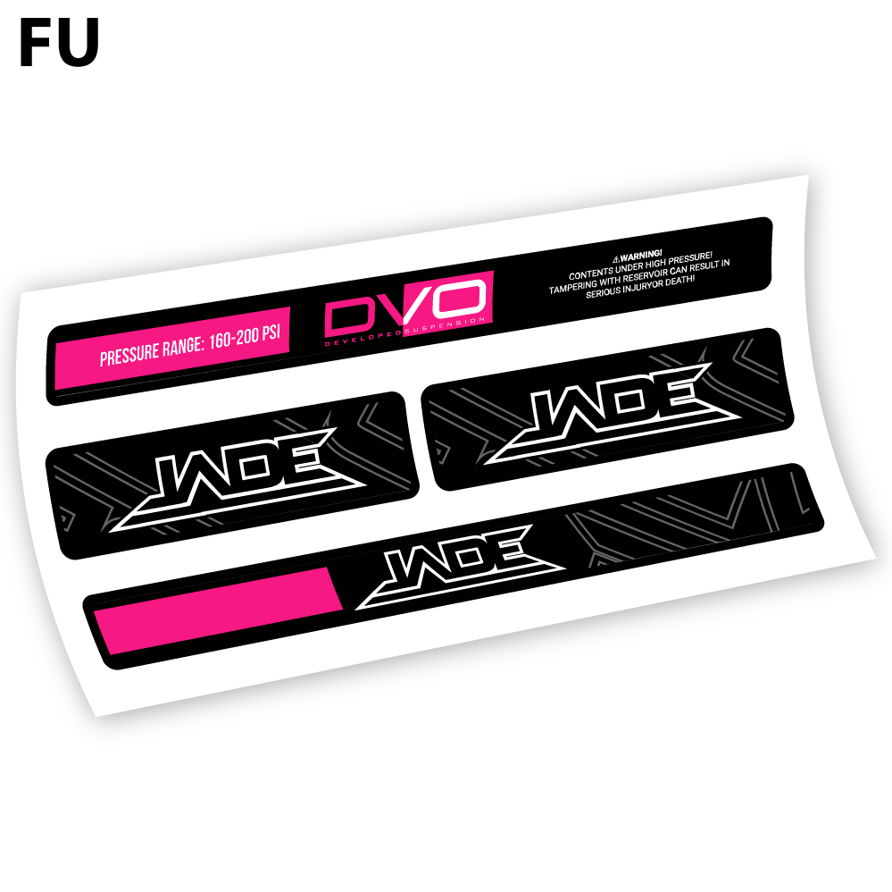 DVO Jade Coil 2019, autocollant Amortisseur Vinyle