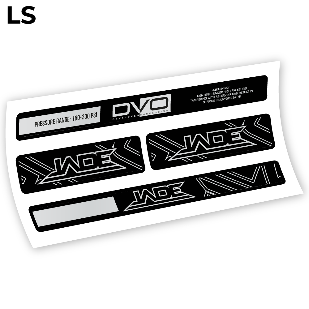 DVO Jade Coil 2019, autocollant Amortisseur Vinyle