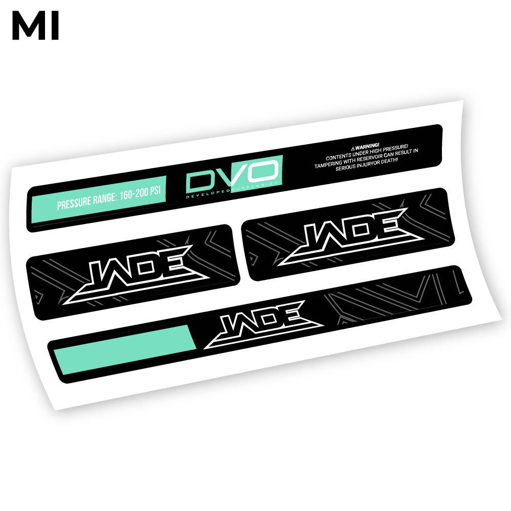 DVO Jade Coil 2019, autocollant Amortisseur Vinyle