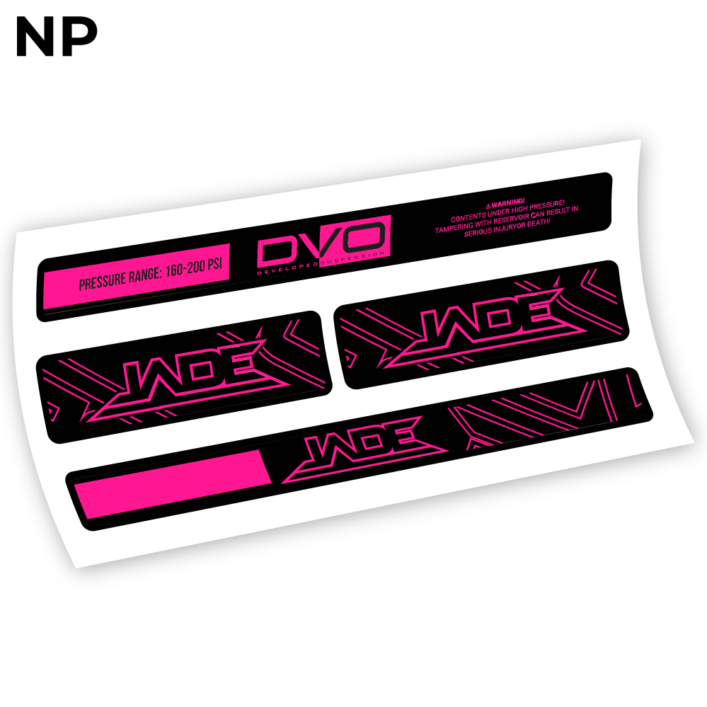 DVO Jade Coil 2019, autocollant Amortisseur Vinyle