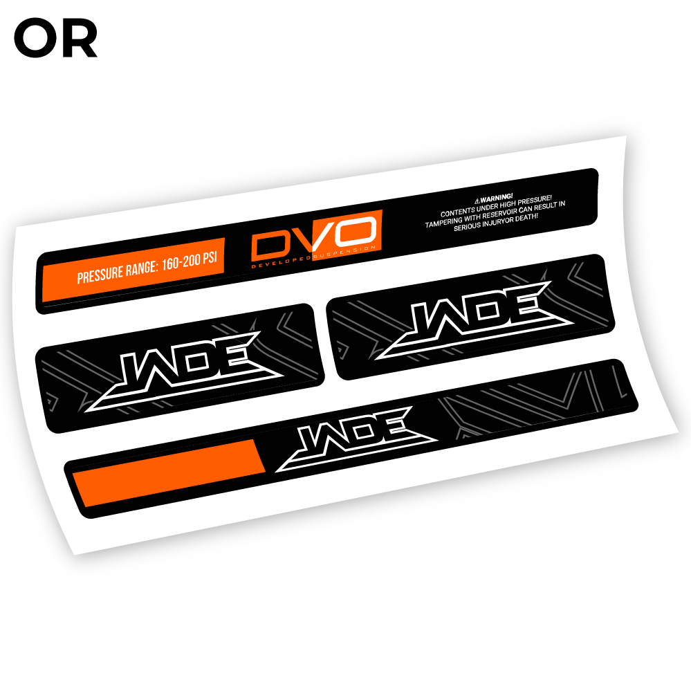 DVO Jade Coil 2019, autocollant Amortisseur Vinyle