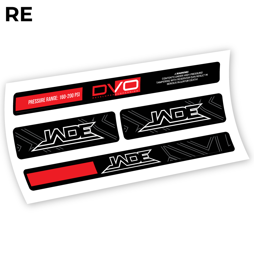 DVO Jade Coil 2019, autocollant Amortisseur Vinyle