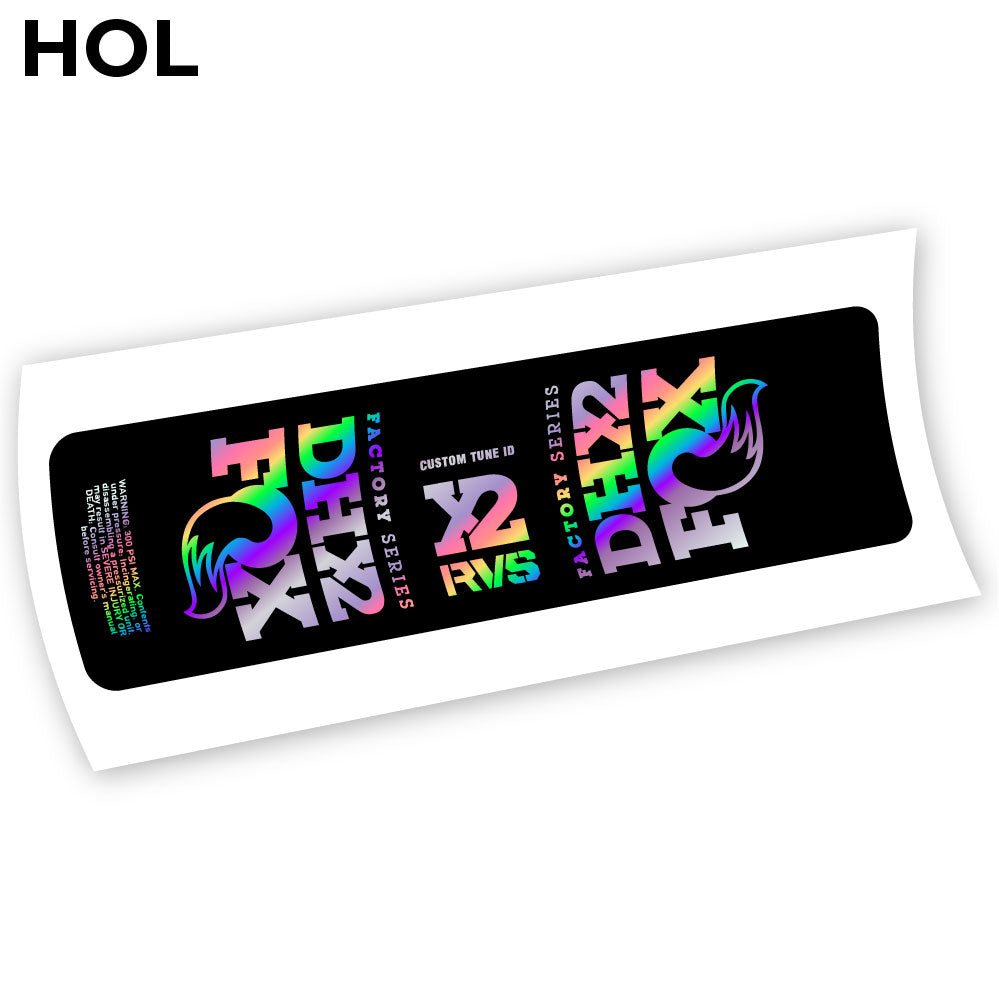 Autocollant, Fox DHX2 2019, Autocollant Amortisseur Vinyle