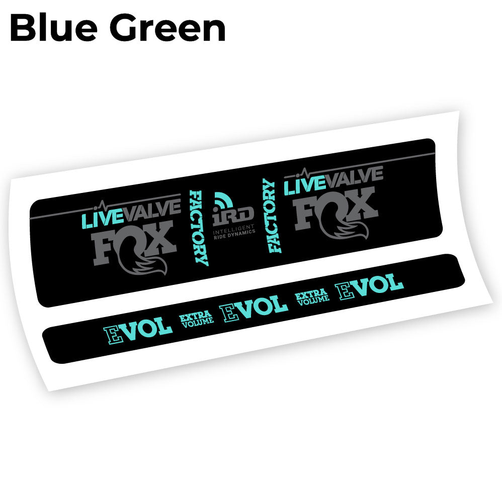 Autocollant Fox Factory LiveValve IRD Amortisseur vinyle autocollant