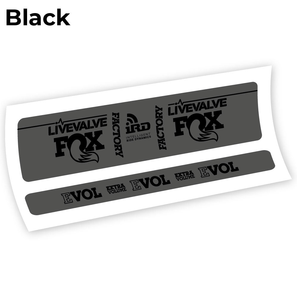 Autocollant Fox Factory LiveValve IRD Amortisseur vinyle autocollant