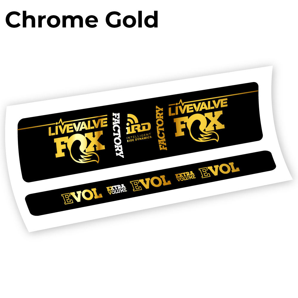 Autocollant Fox Factory LiveValve IRD Amortisseur vinyle autocollant