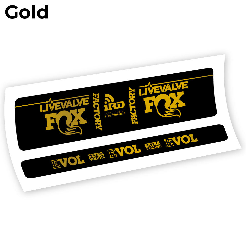 Autocollant Fox Factory LiveValve IRD Amortisseur vinyle autocollant