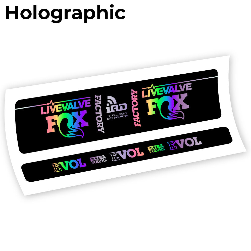 Autocollant Fox Factory LiveValve IRD Amortisseur vinyle autocollant