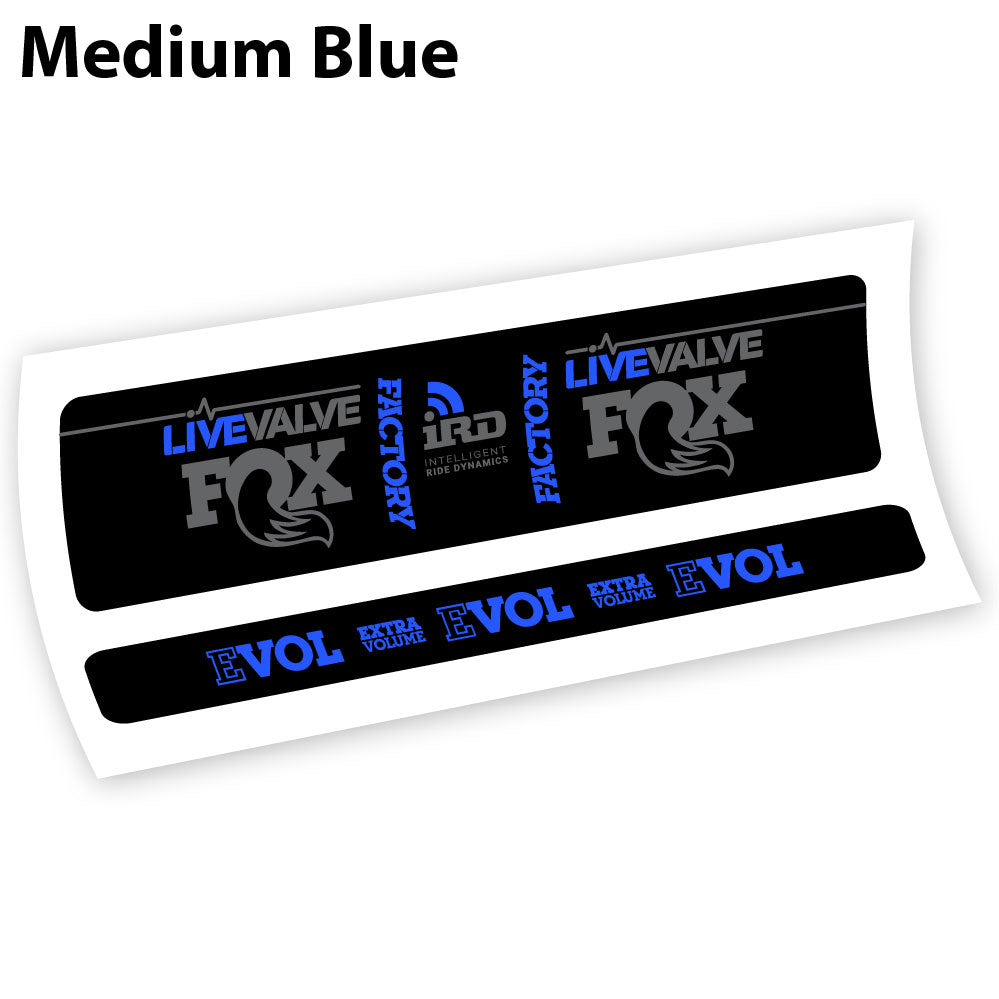 Autocollant Fox Factory LiveValve IRD Amortisseur vinyle autocollant