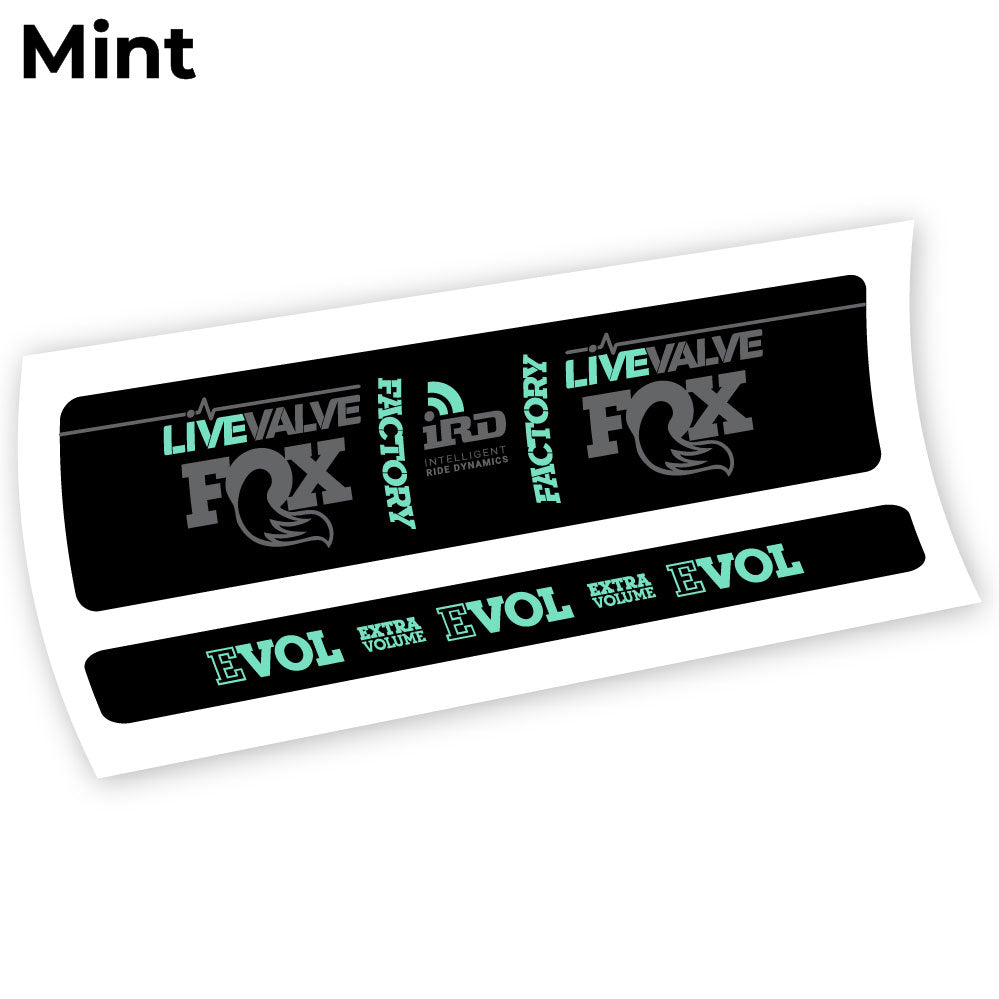 Autocollant Fox Factory LiveValve IRD Amortisseur vinyle autocollant