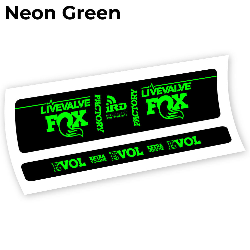Autocollant Fox Factory LiveValve IRD Amortisseur vinyle autocollant