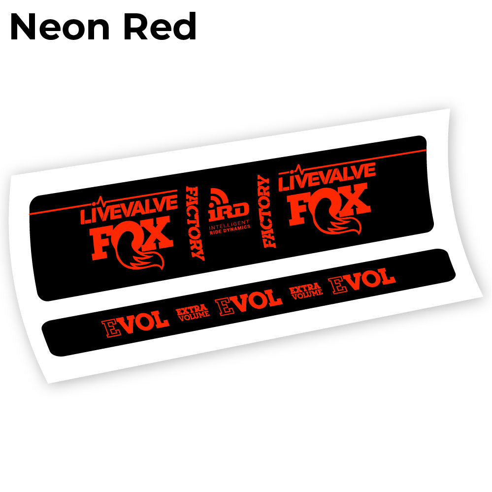 Autocollant Fox Factory LiveValve IRD Amortisseur vinyle autocollant