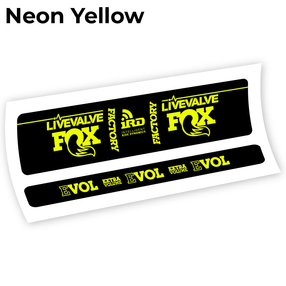 Autocollant Fox Factory LiveValve IRD Amortisseur vinyle autocollant