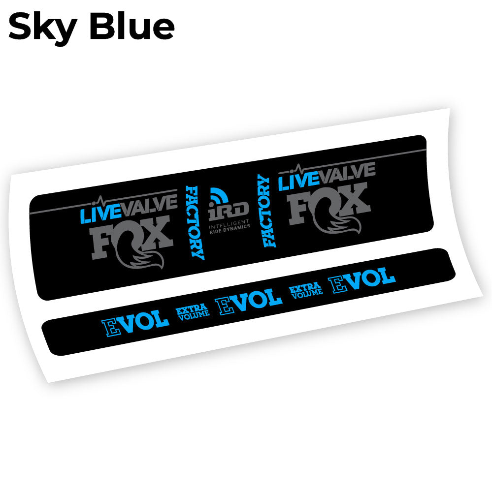 Autocollant Fox Factory LiveValve IRD Amortisseur vinyle autocollant