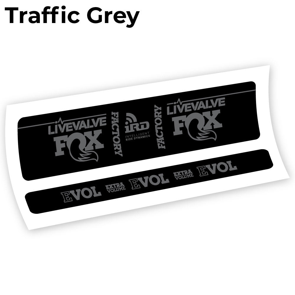 Autocollant Fox Factory LiveValve IRD Amortisseur vinyle autocollant