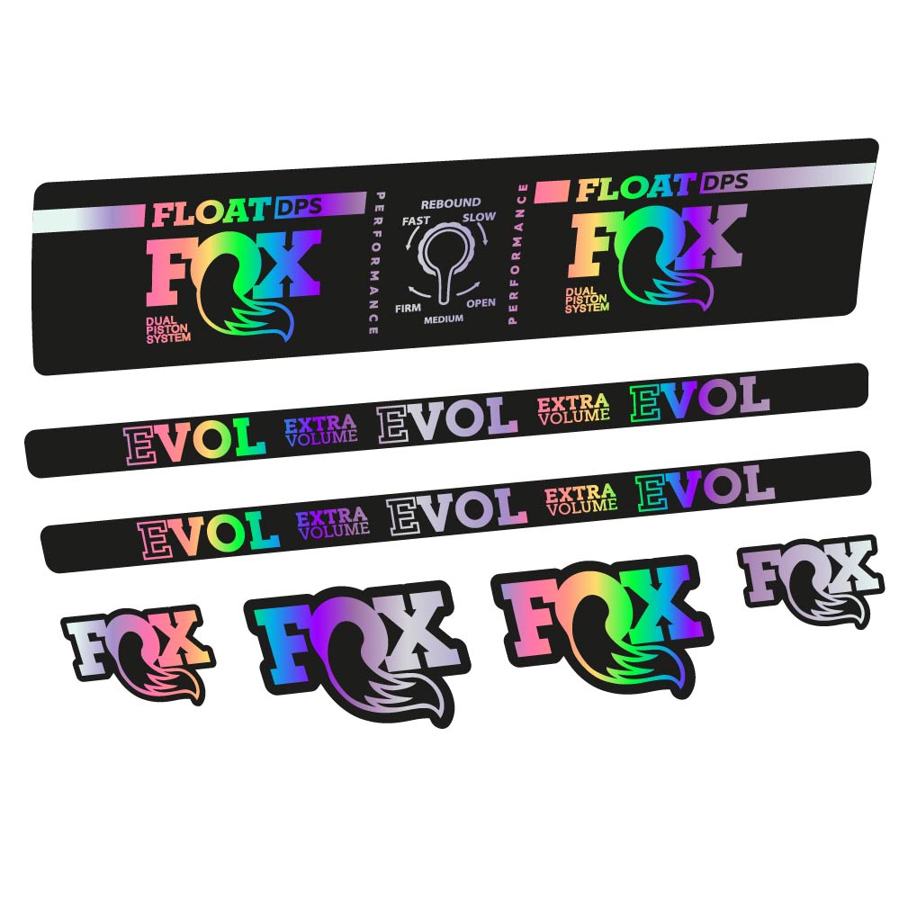 Autocollant Fox Float DPS Performance, Amortisseur, Vélo vinyle sticker