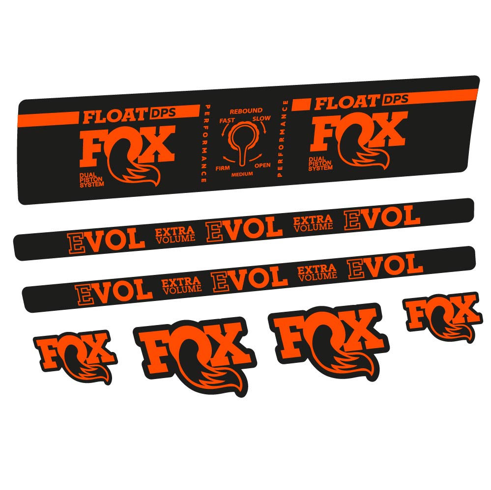 Autocollant Fox Float DPS Performance, Amortisseur, Vélo vinyle sticker