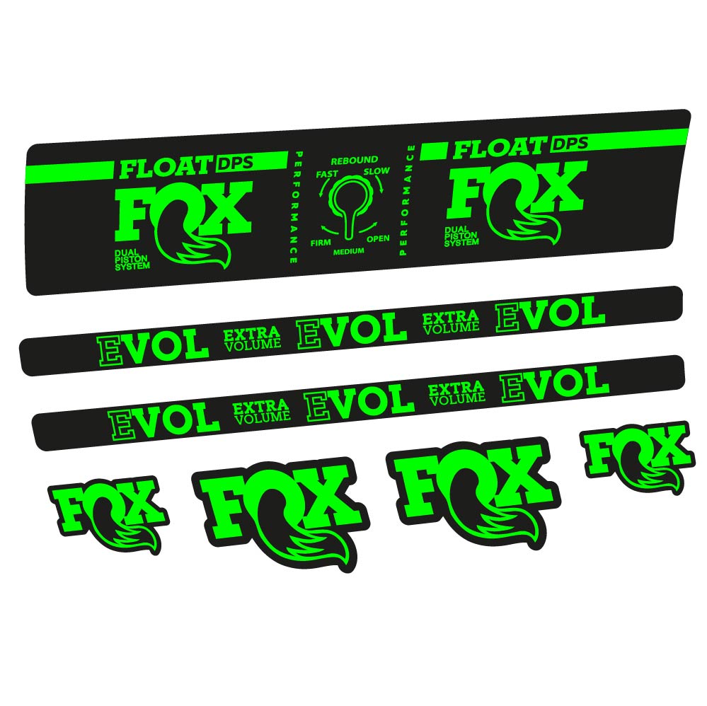 Autocollant compatible avec Fox Float DPS Performance, Amortisseur, Vélo vinyle sticker