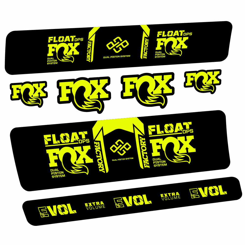 Autocollant Fox Float Factory DPS, Shock Absorber, Autocollant Vélo vinyle