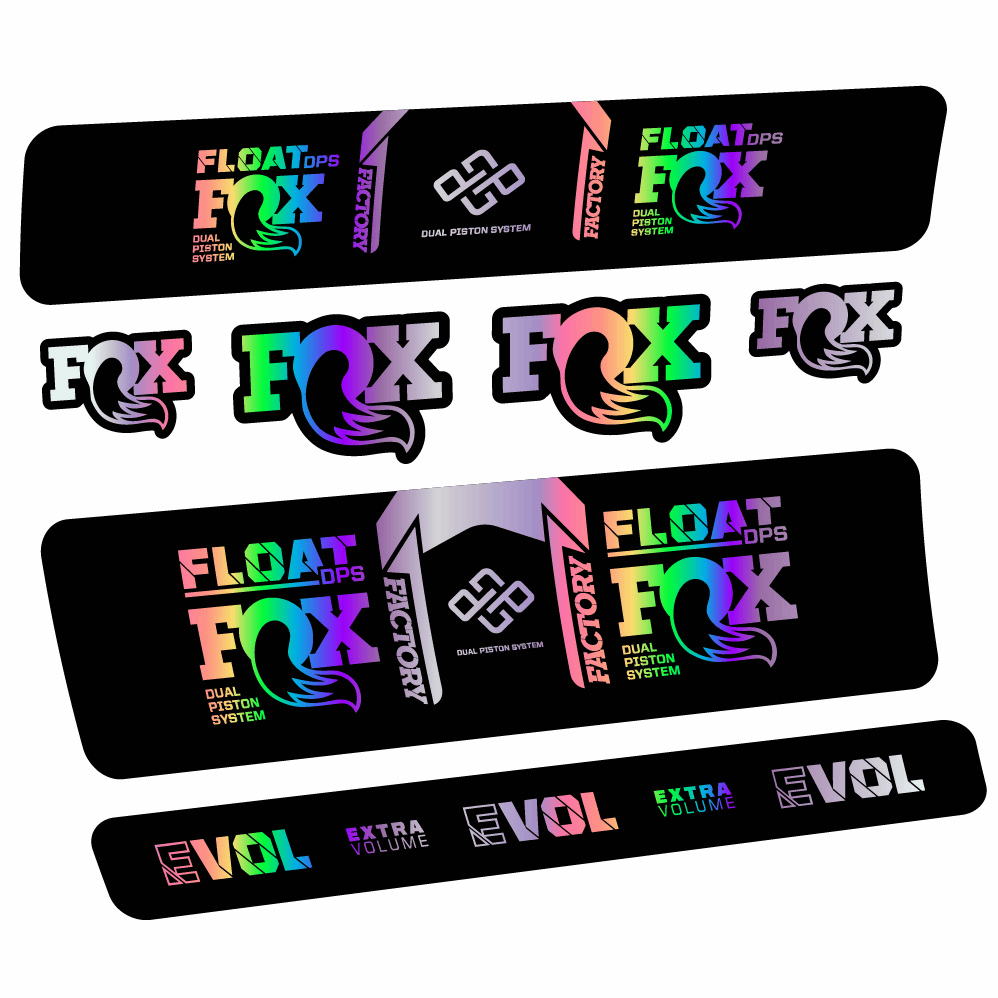 Autocollant Fox Float Factory DPS, Shock Absorber, Autocollant Vélo vinyle