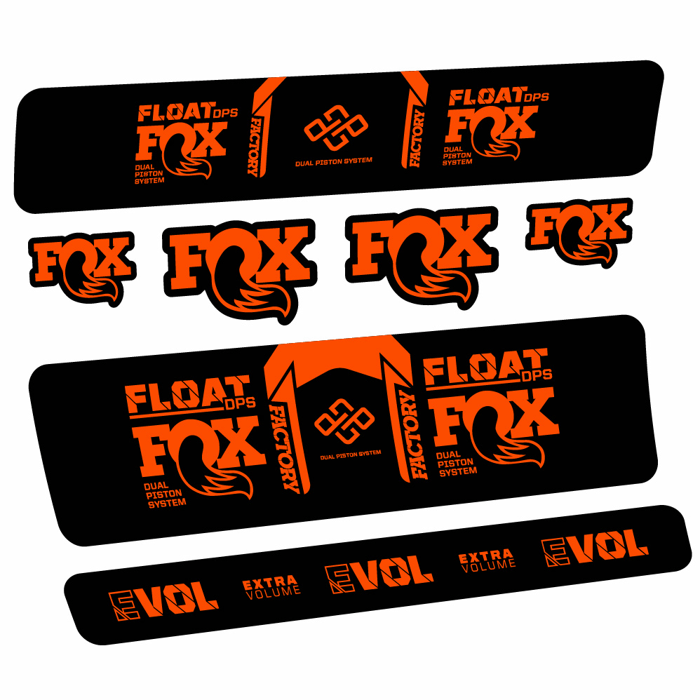 Autocollant Fox Float Factory DPS, Shock Absorber, Autocollant Vélo vinyle