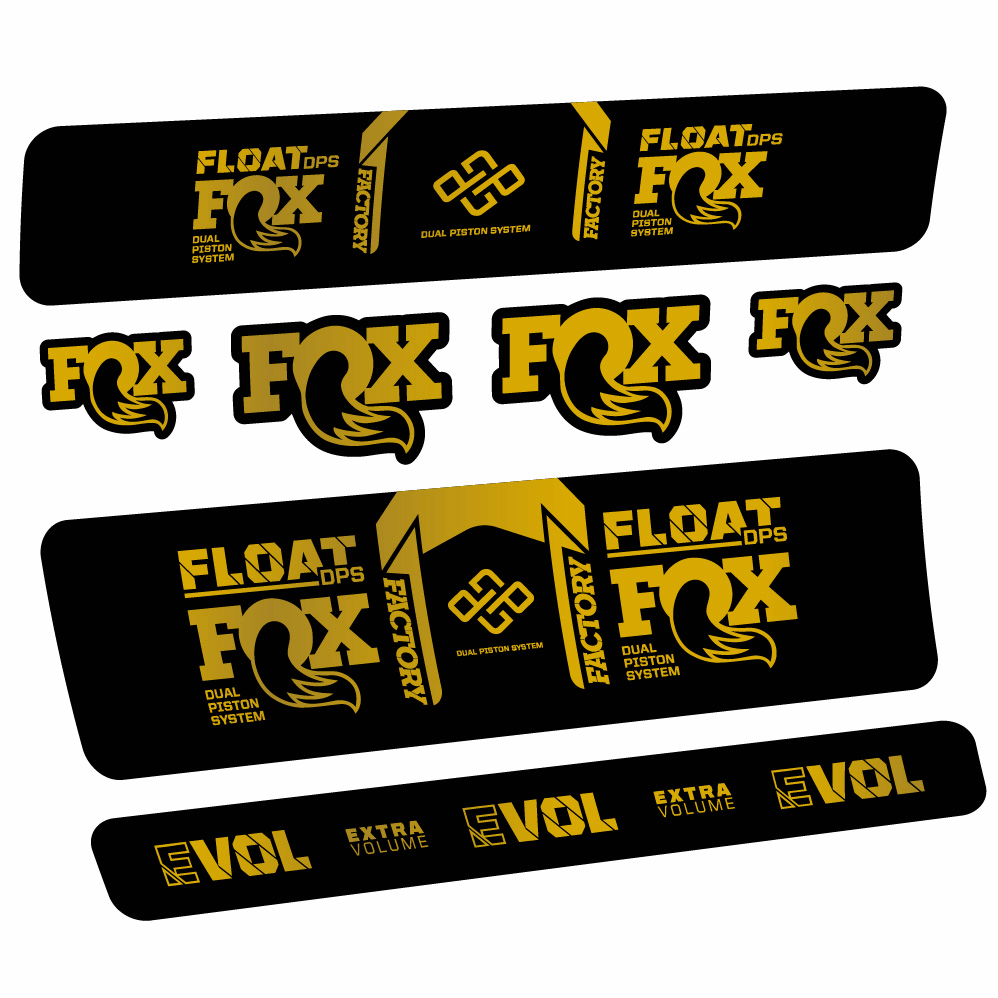 Autocollant Fox Float Factory DPS, Shock Absorber, Autocollant Vélo vinyle