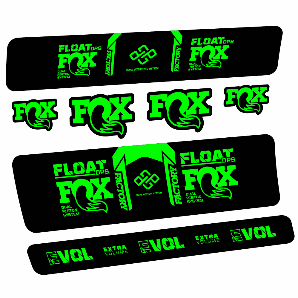 Autocollant Fox Float Factory DPS, Shock Absorber, Autocollant Vélo vinyle
