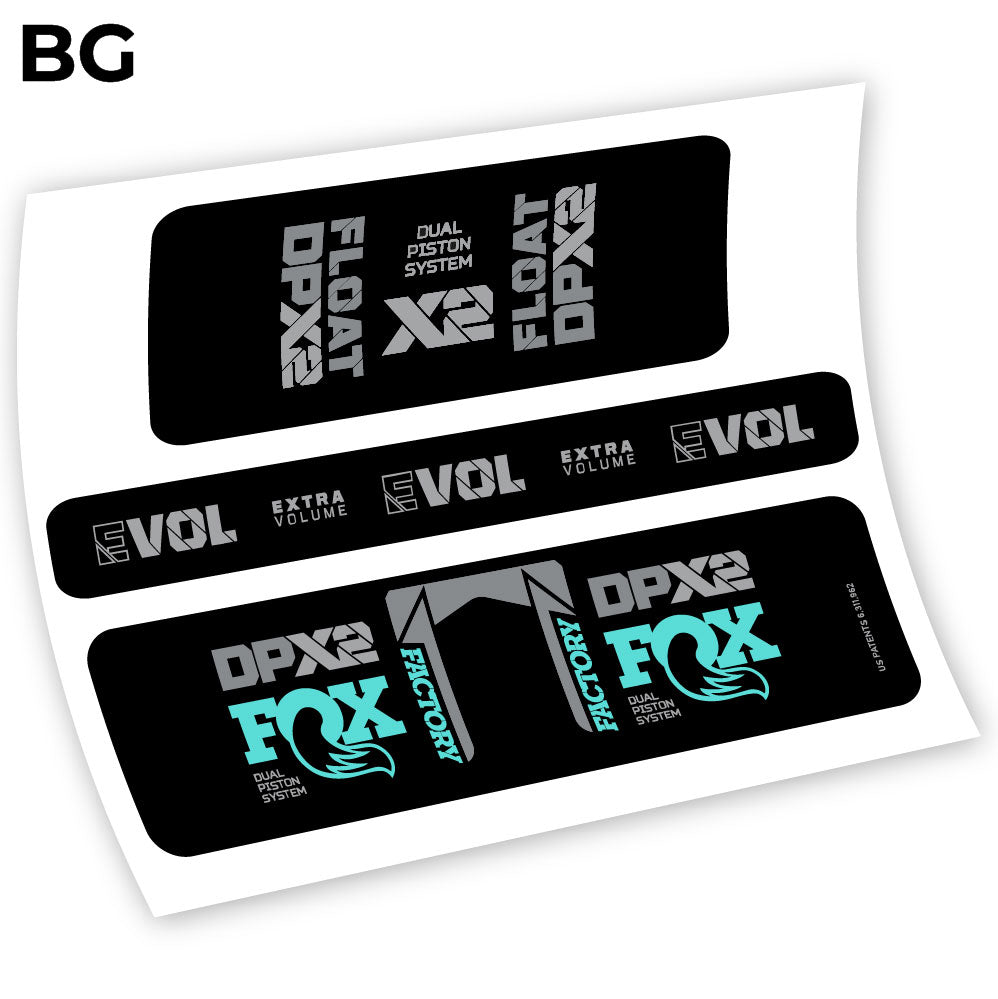 Fox Float Factory Racing DPX2 2021, autocollant Amortisseur Vinyle
