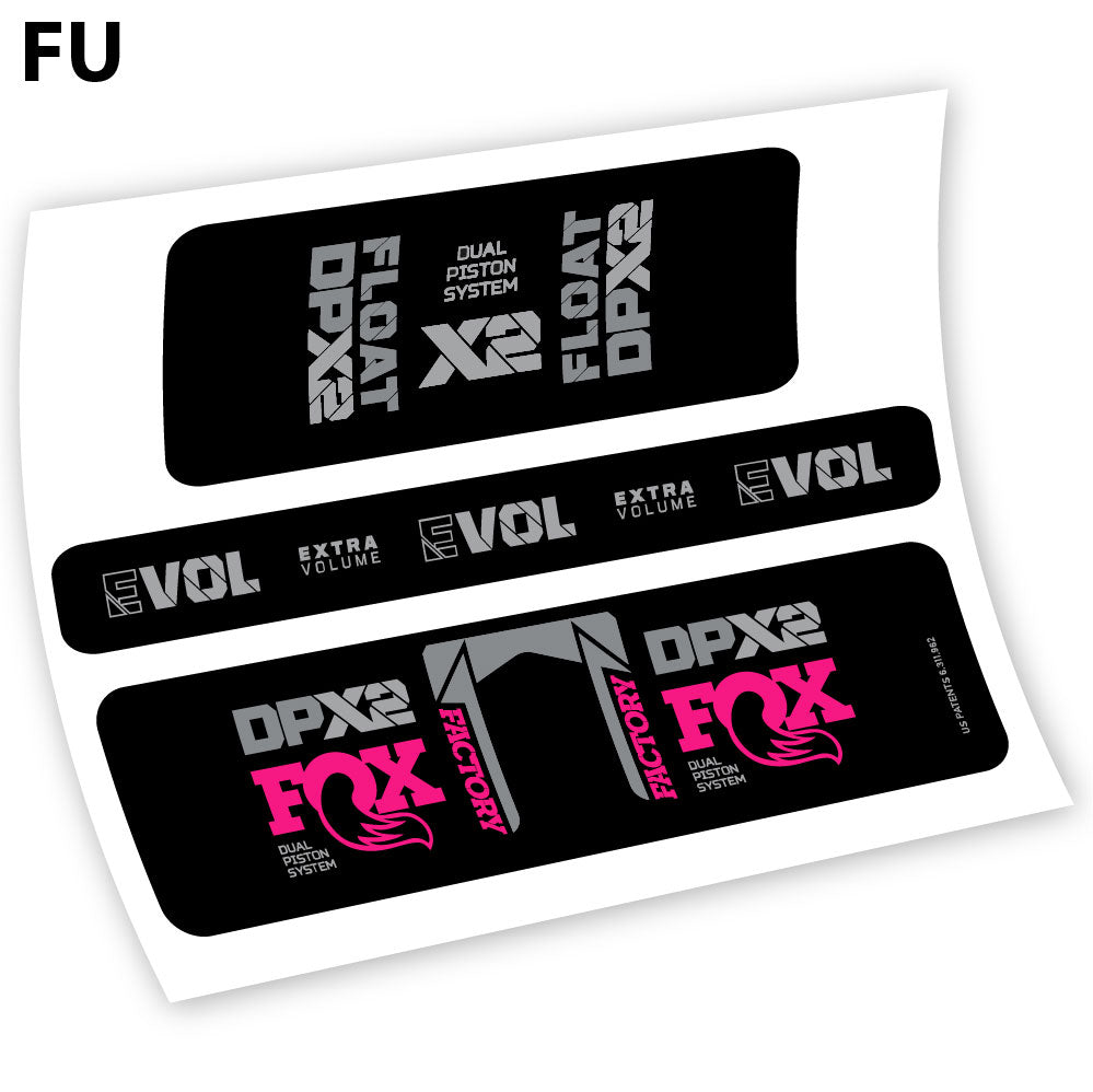 Fox Float Factory Racing DPX2 2021, autocollant Amortisseur Vinyle