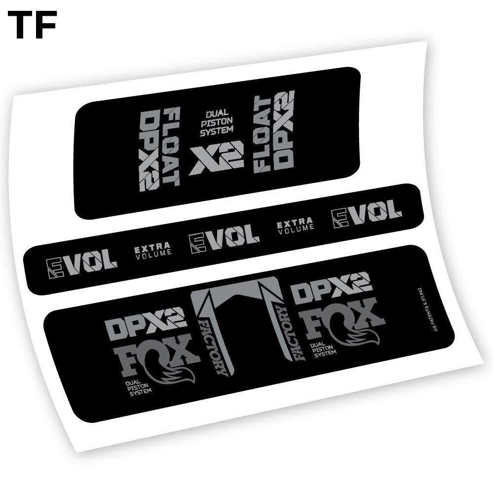 Fox Float Factory Racing DPX2 2021, autocollant Amortisseur Vinyle