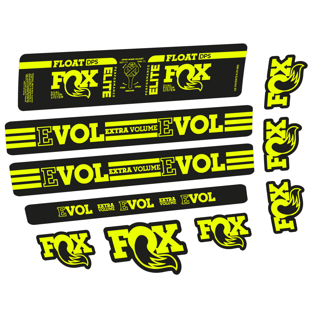 Autocollant Fox Float DPS Elite, Amortisseur, Vélo vinyle sticker