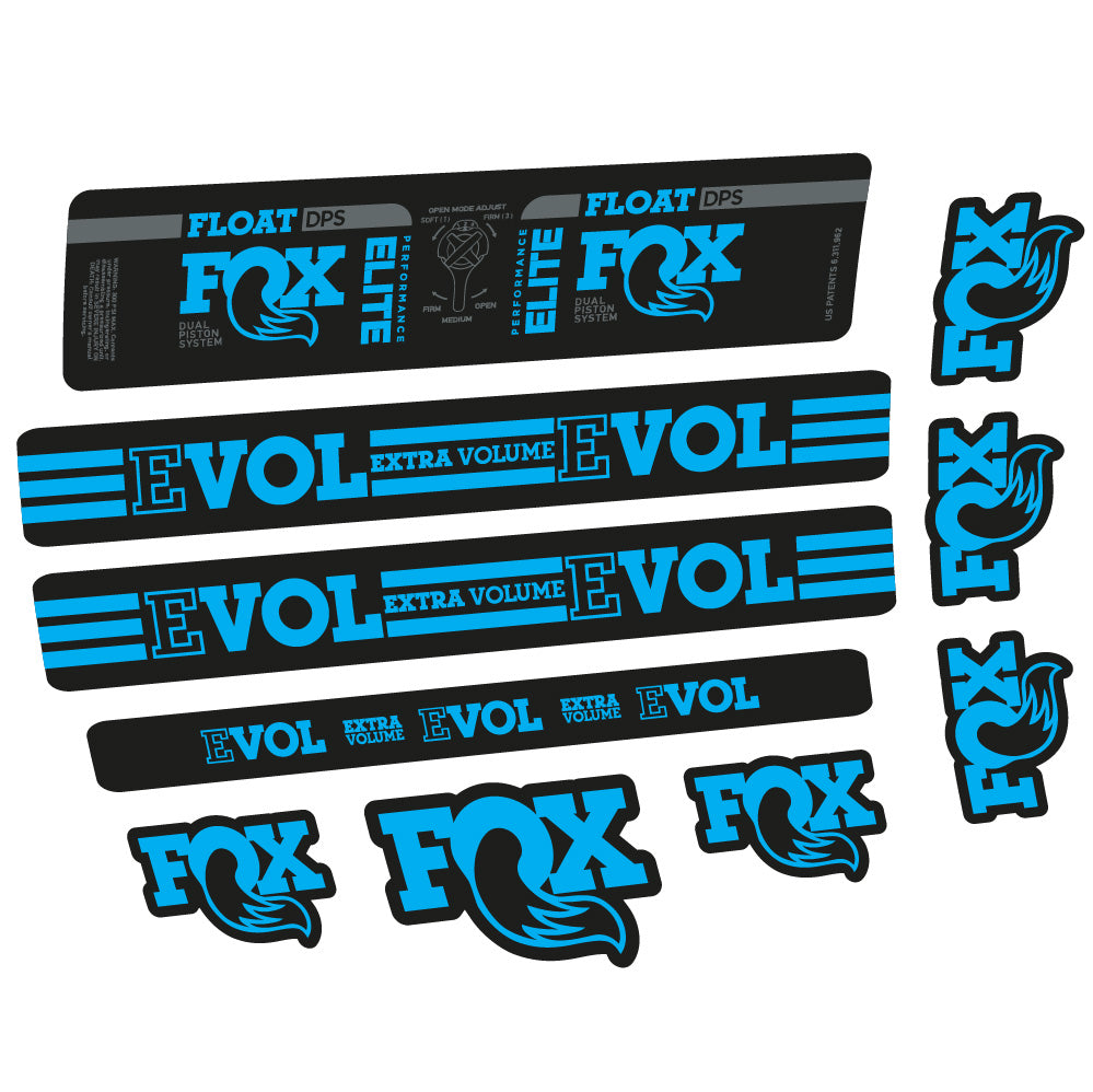Autocollant Fox Float DPS Elite, Amortisseur, Vélo vinyle sticker