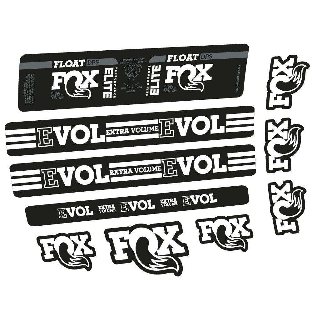 Autocollant Fox Float DPS Elite, Amortisseur, Vélo vinyle sticker