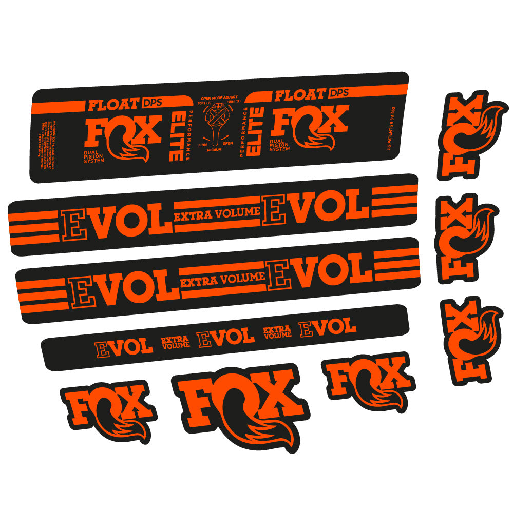Autocollant Fox Float DPS Elite, Amortisseur, Vélo vinyle sticker