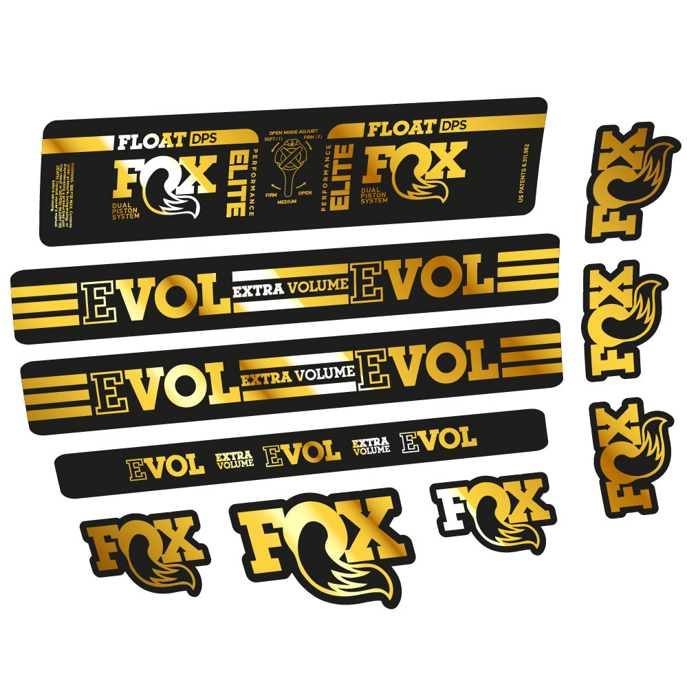 Autocollant Fox Float DPS Elite, Amortisseur, Vélo vinyle sticker