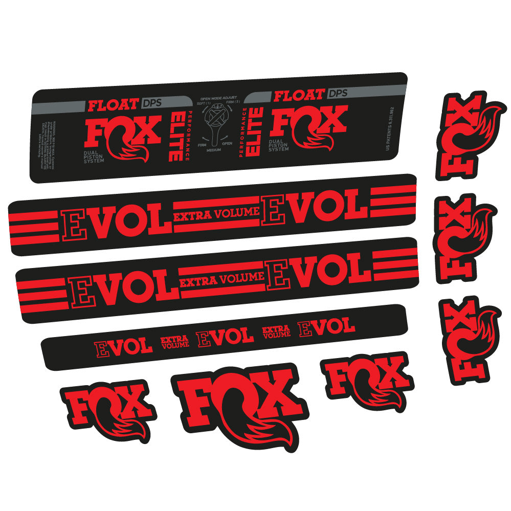 Autocollant Fox Float DPS Elite, Amortisseur, Vélo vinyle sticker