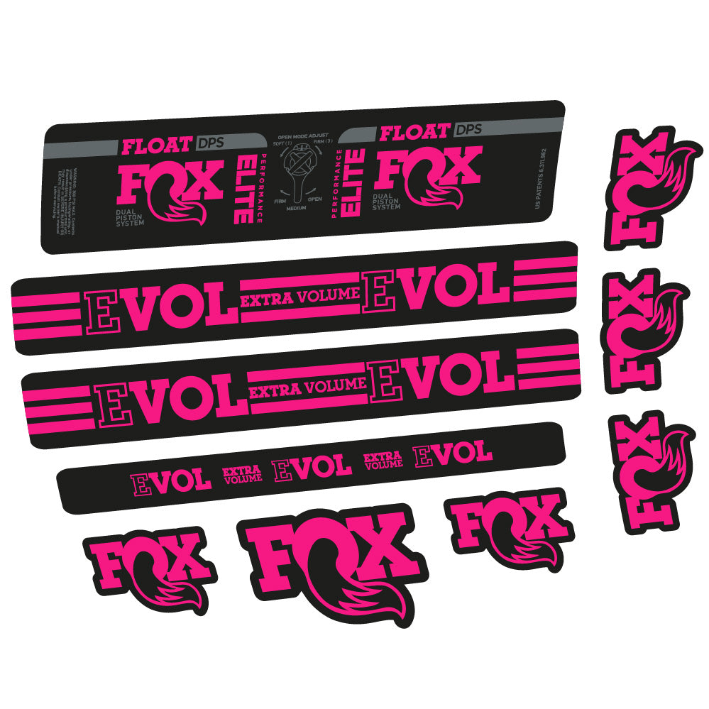 Autocollant Fox Float DPS Elite, Amortisseur, Vélo vinyle sticker
