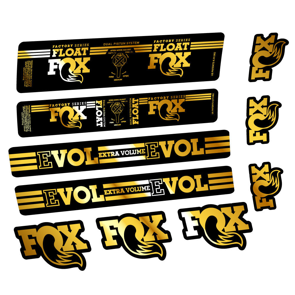 Autocollant Fox Float DPS Factory, Amortisseur, Autocollant vélo vinyle