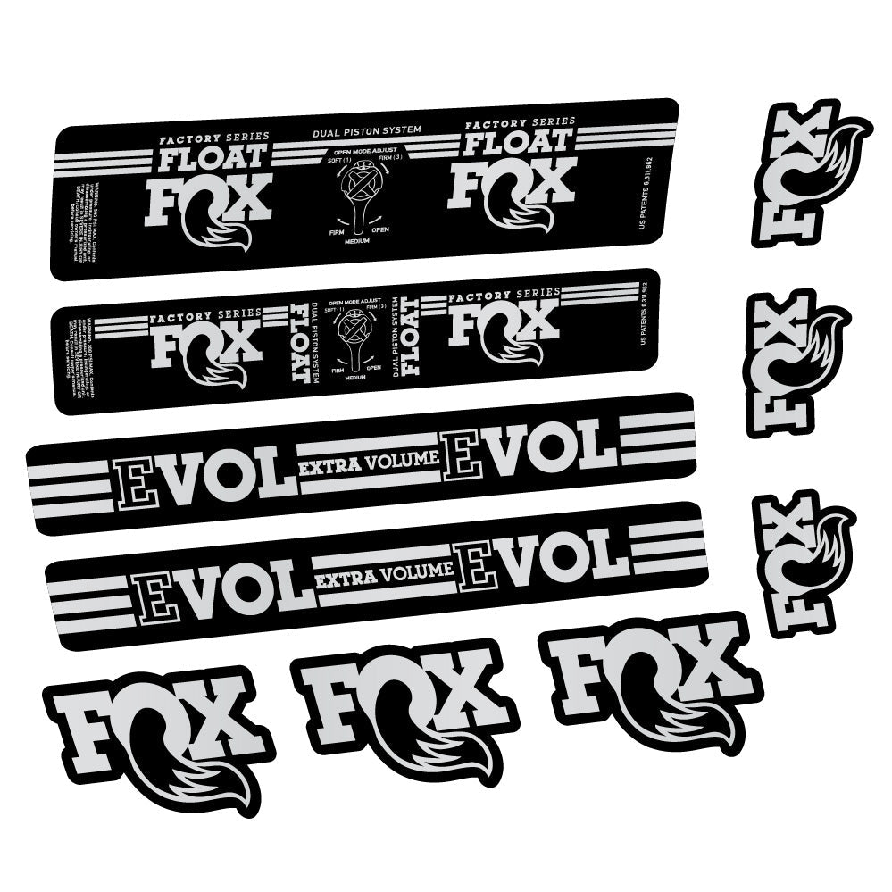 Autocollant Fox Float DPS Factory, Amortisseur, Autocollant vélo vinyle