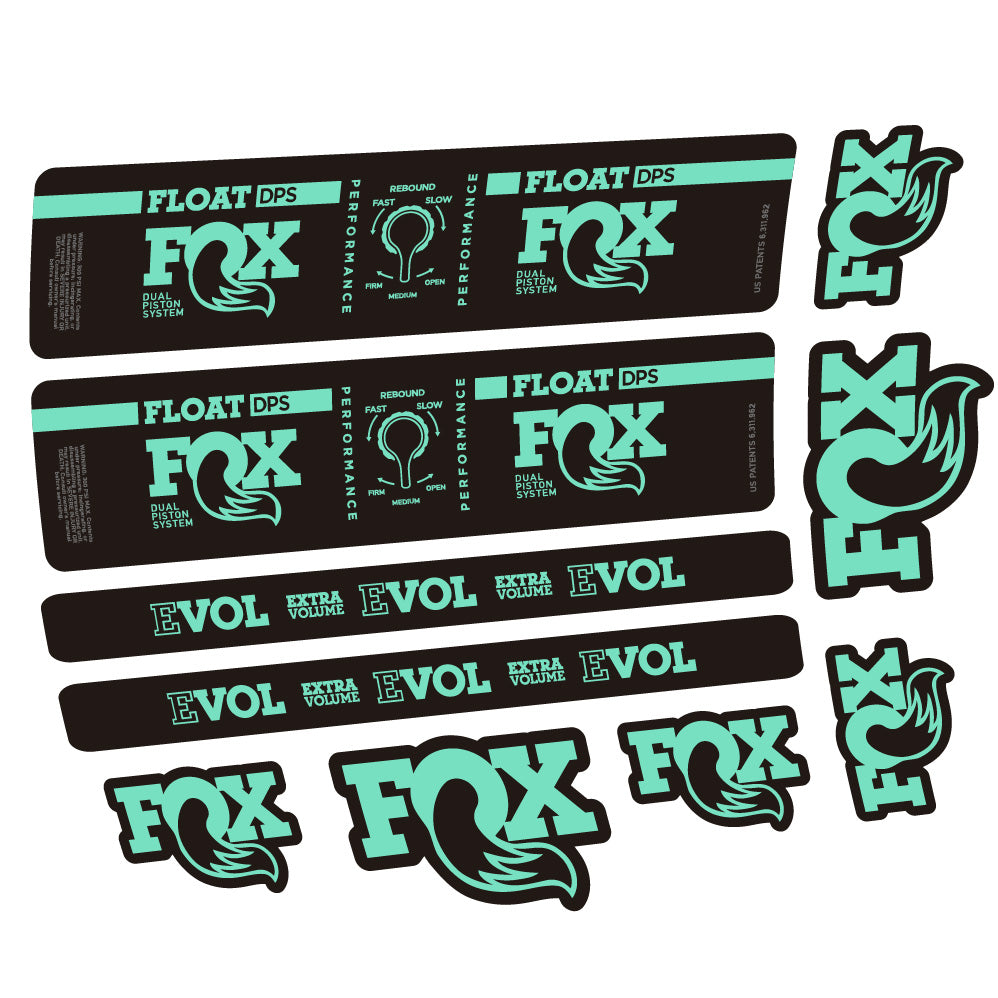 Autocollant Fox Float DPS Performance, Amortisseur, Vélo vinyle autocollant