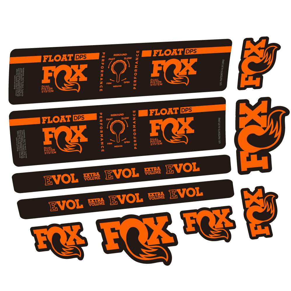 Autocollant Fox Float DPS Performance, Amortisseur, Vélo vinyle autocollant