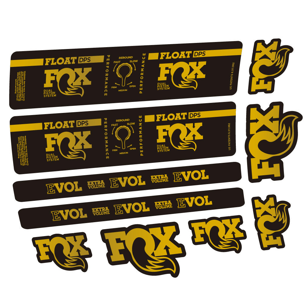 Autocollant Fox Float DPS Performance, Amortisseur, Vélo vinyle autocollant