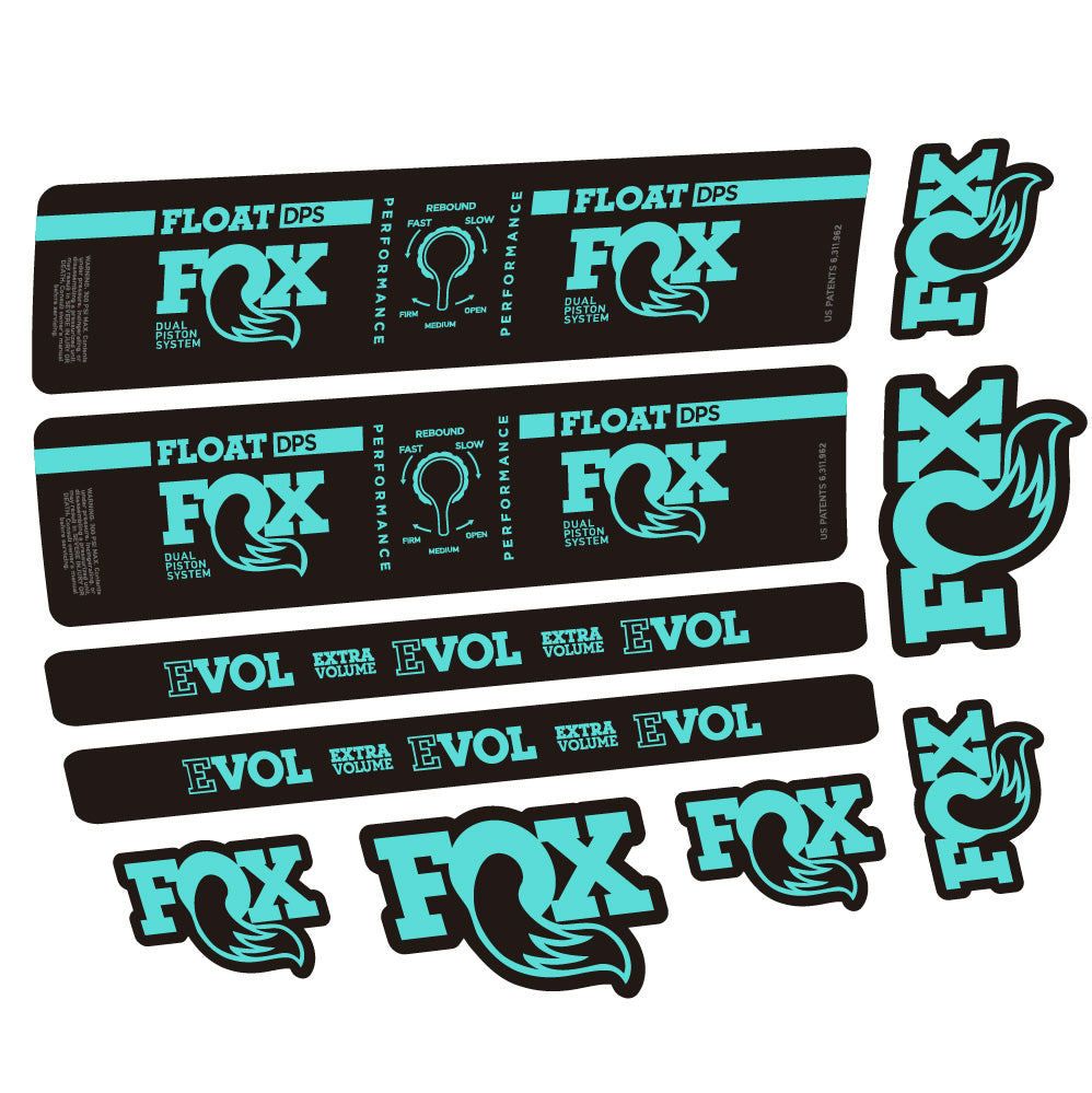 Autocollant Fox Float DPS Performance, Amortisseur, Vélo vinyle autocollant