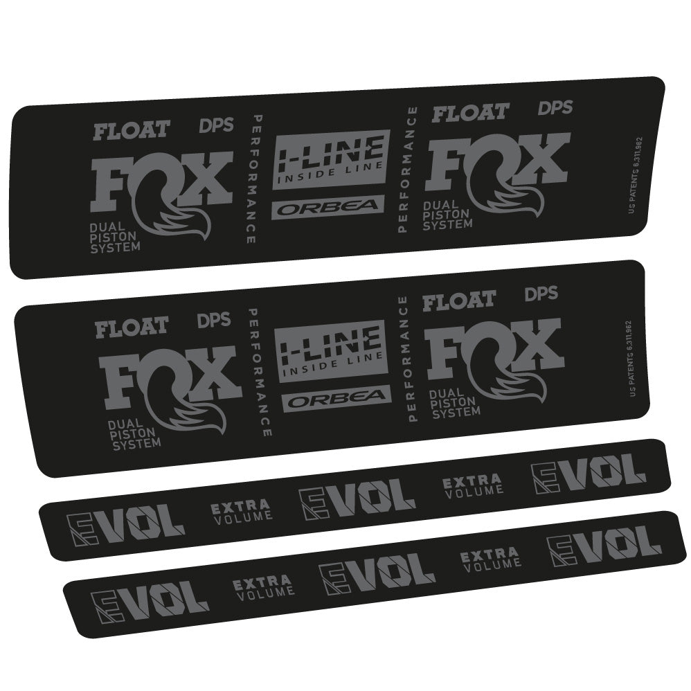 Autocollant Fox Float DPS Performance I Line, Shock Absorber, Autocollant Vélo vinyle