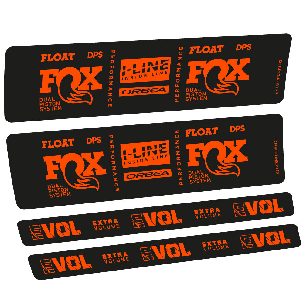 Autocollant Fox Float DPS Performance I Line, Shock Absorber, Autocollant Vélo vinyle