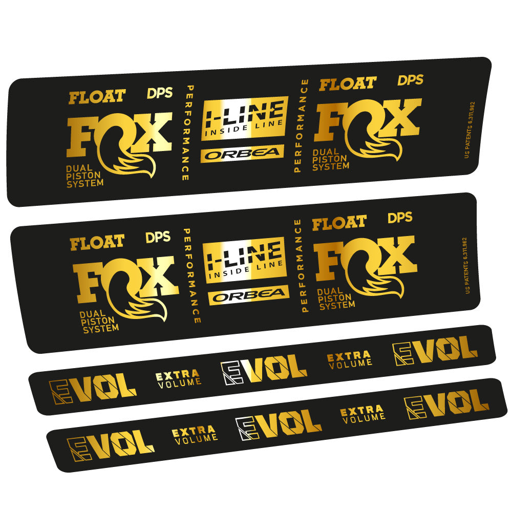 Autocollant Fox Float DPS Performance I Line, Shock Absorber, Autocollant Vélo vinyle