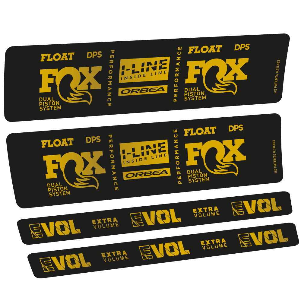 Autocollant Fox Float DPS Performance I Line, Shock Absorber, Autocollant Vélo vinyle