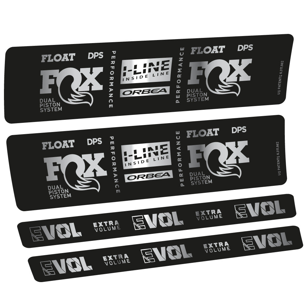Autocollant Fox Float DPS Performance I Line, Shock Absorber, Autocollant Vélo vinyle