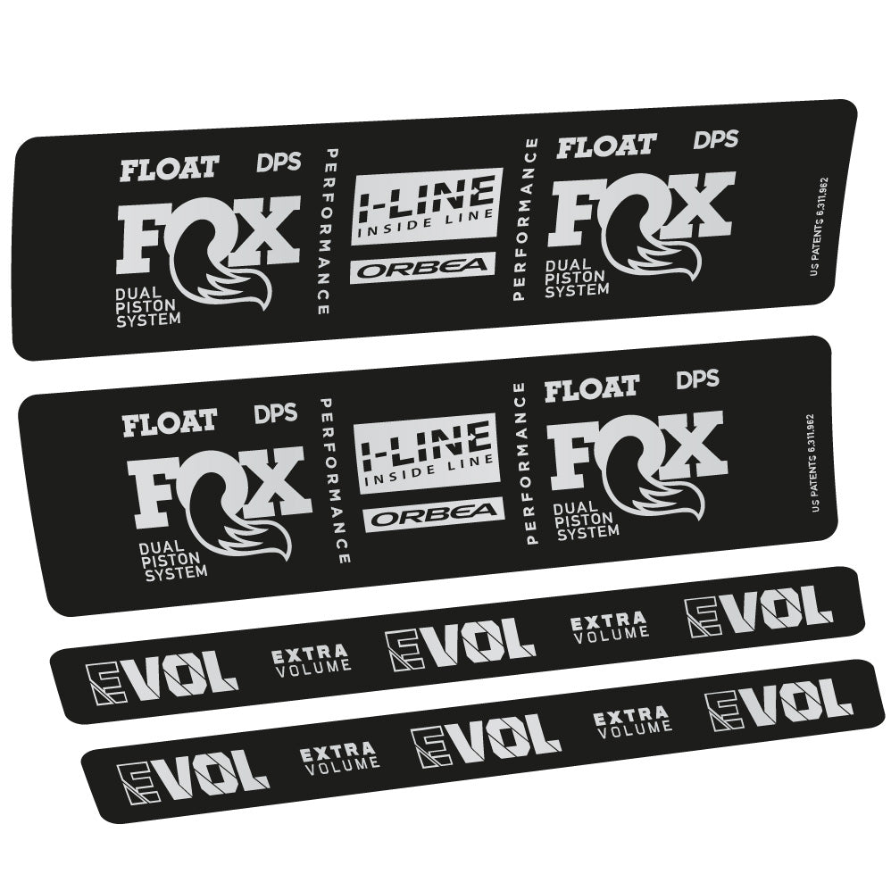 Autocollant Fox Float DPS Performance I Line, Shock Absorber, Autocollant Vélo vinyle